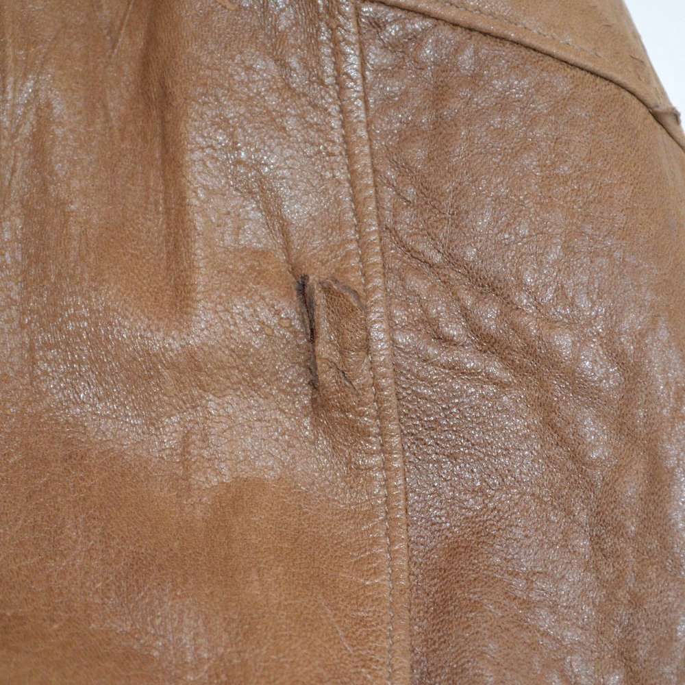 Vintage Hard Rock Hotel Leather Bomber Jacket-  Men's XL - Picture 8 of 9